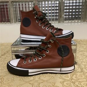 Converse Chuck Taylor All Star Winter Hi 'Cedar Bark' Leather Shoes-Unisex/7M,9W